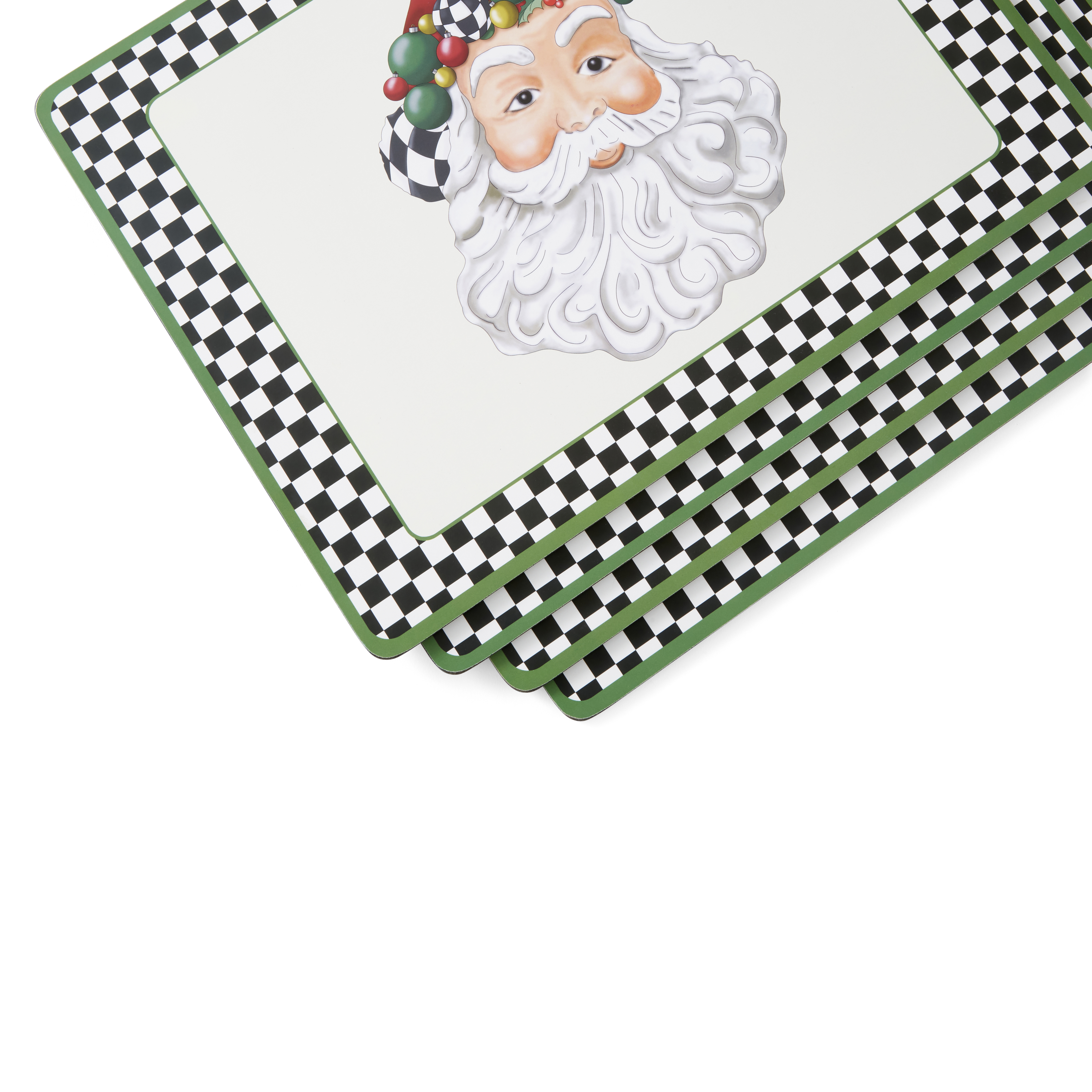 Black and White Christmas Placemats Set of 4 image number null